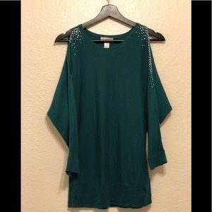 Loft green tops for women size M